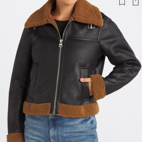 Coated Jacket w/Teddy Trim - Picture 2 of 14